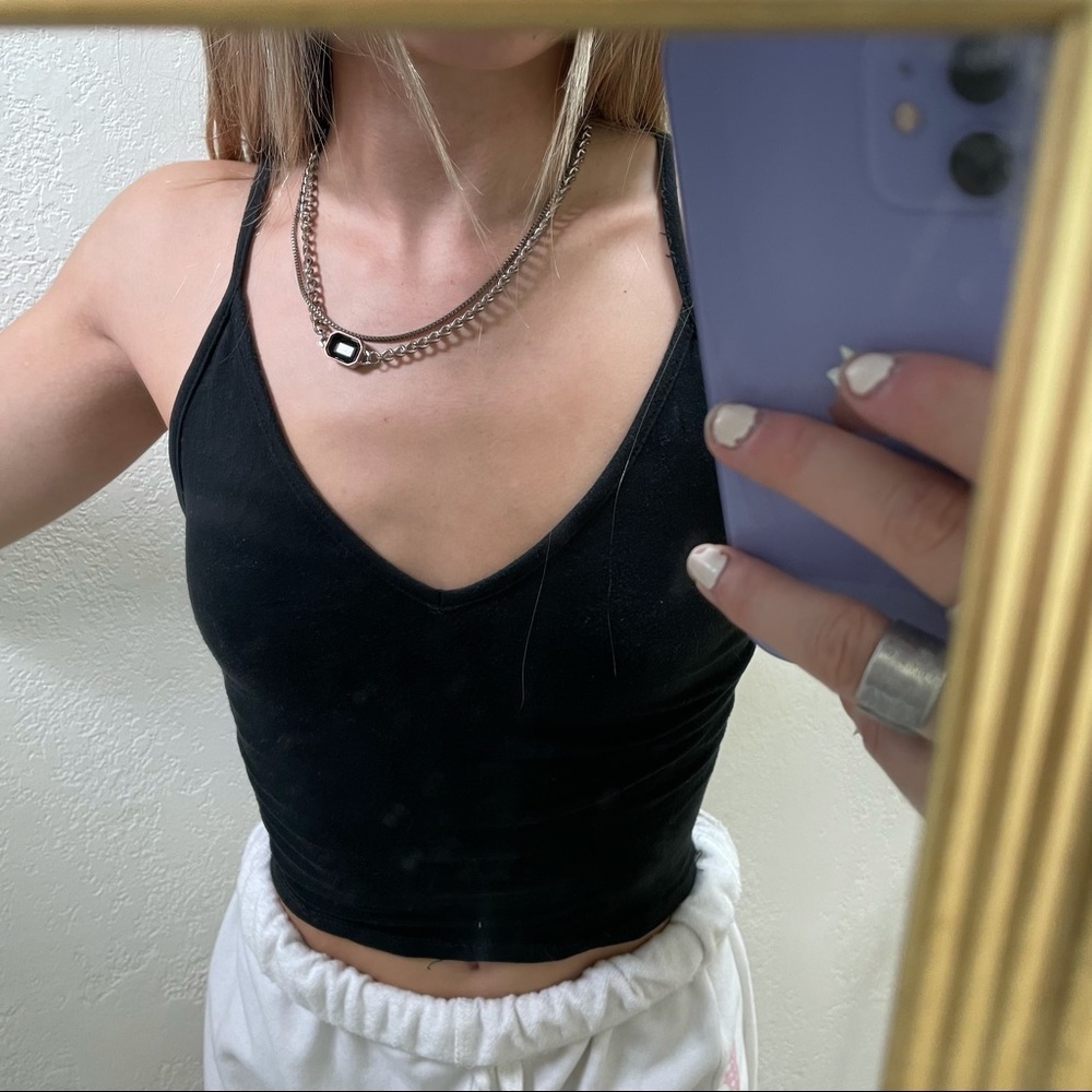 BRANDY MELVILLE BLACK TANK TOP